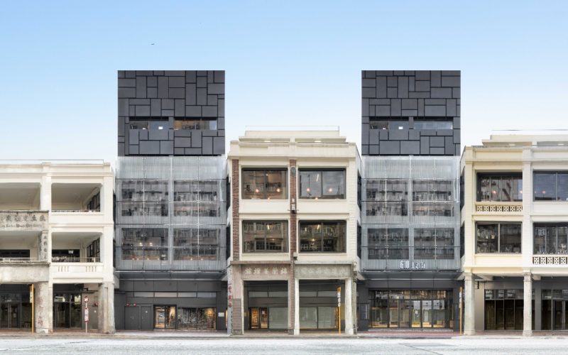復修後的建築群面貌，攝於2019年。