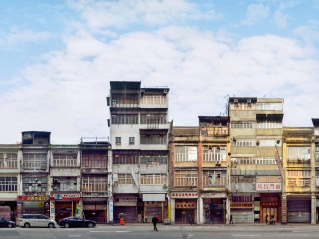 Photo of the building cluster before restoration taken in 2015.